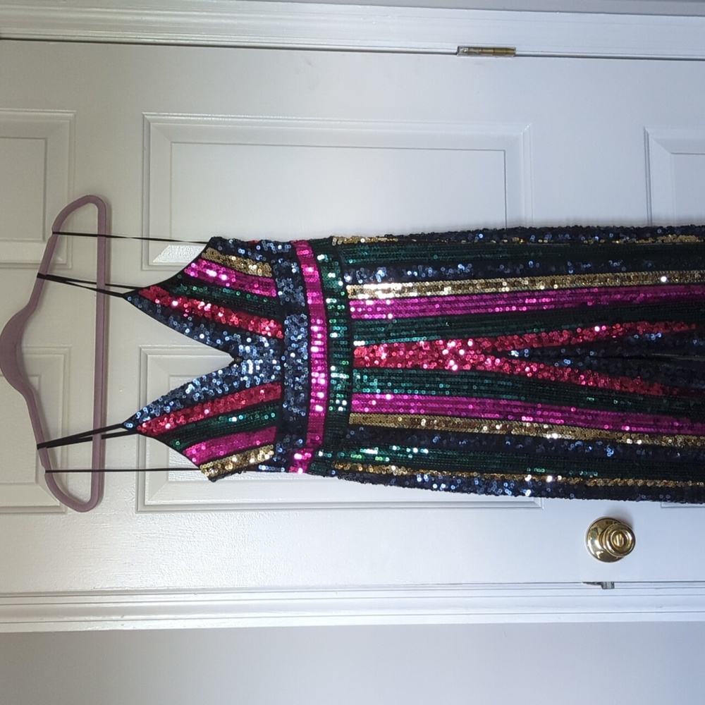 Express Sequin Jumpsuit ✨ Sz M